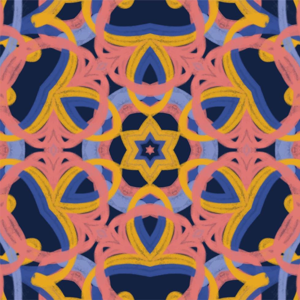 Abstract kaleidoscope background. Beautiful kaleidoscope seamless pattern. Multicolor mosaic texture. Seamless kaleidoscope texture. Unique kaleidoscope design vector