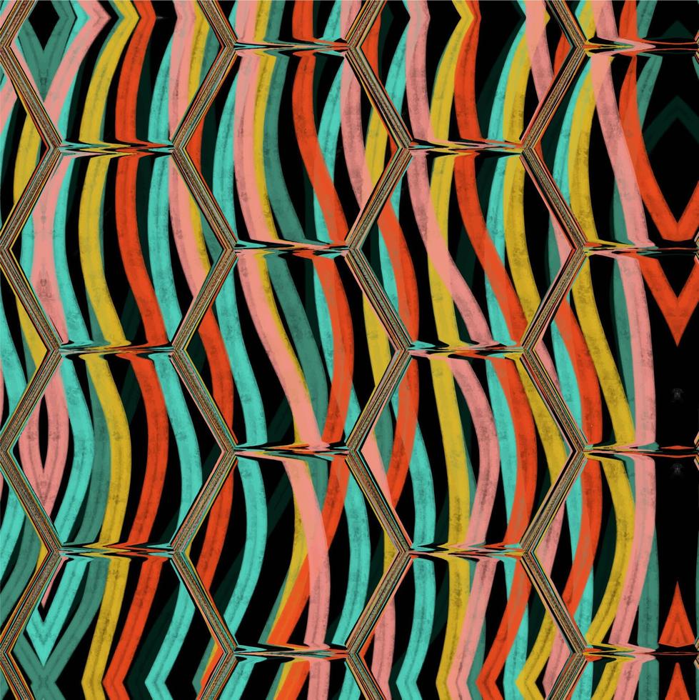 Abstract hexagon background. Colorful geometric background. vector