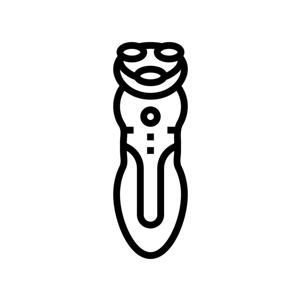 electric shaver device line icon vector illustration
