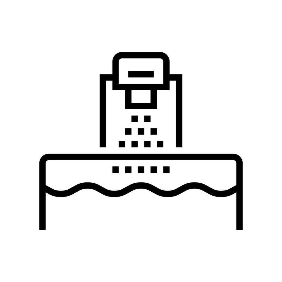 washing machine line icon vector illustration