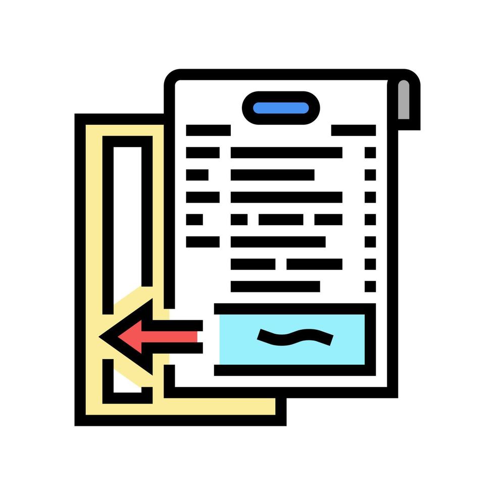 transition to ifrs international financial reporting standards and introduction of new standards color icon vector illustration