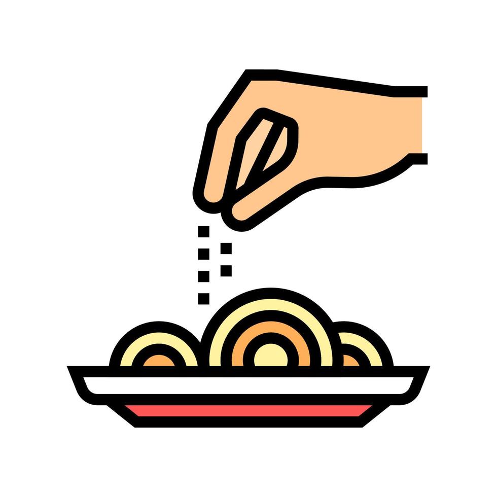 flavoring dish color icon vector illustration