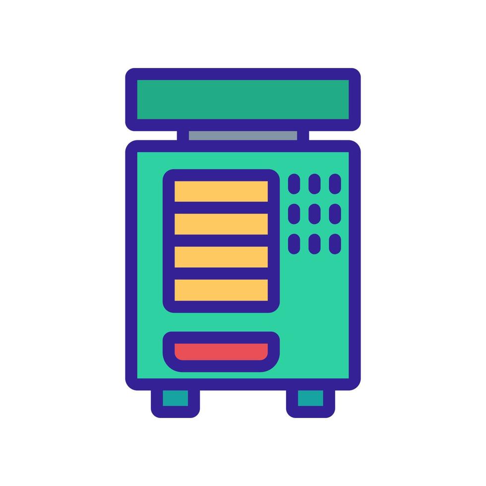 vending machine selling device icon vector outline illustration