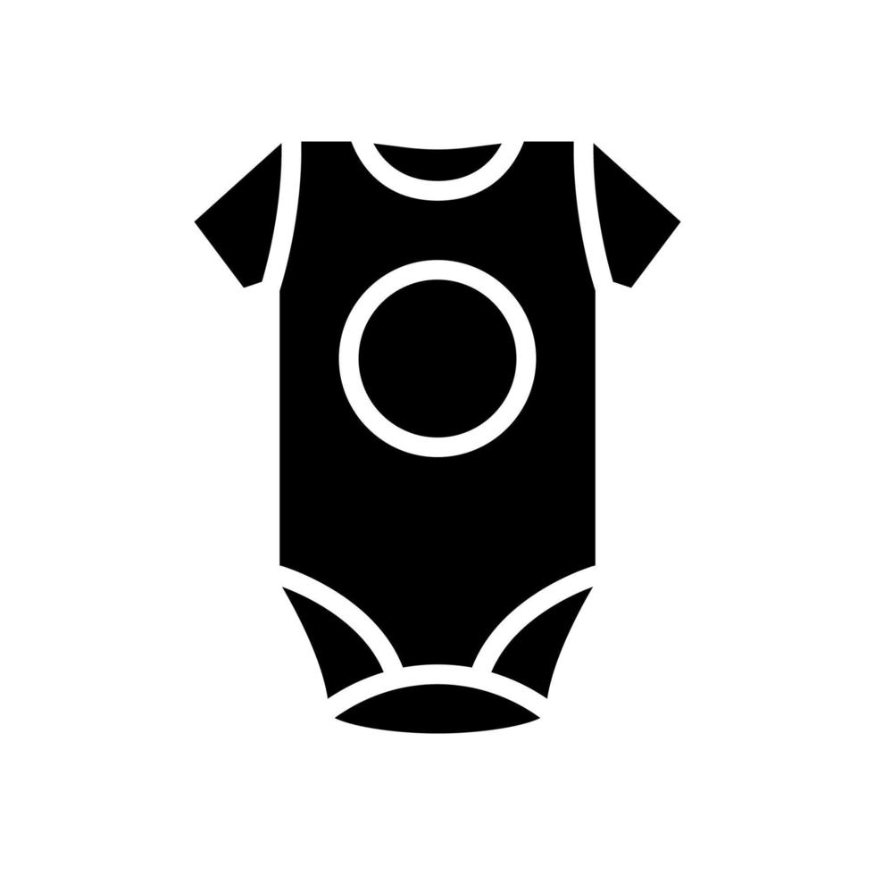 clothes slip baby glyph icon vector illustration