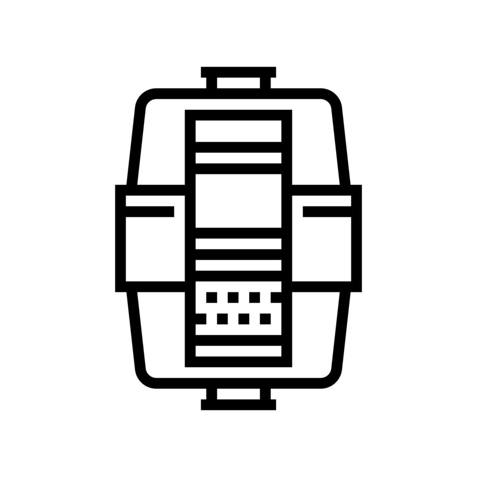 layers in water filter line icon vector illustration