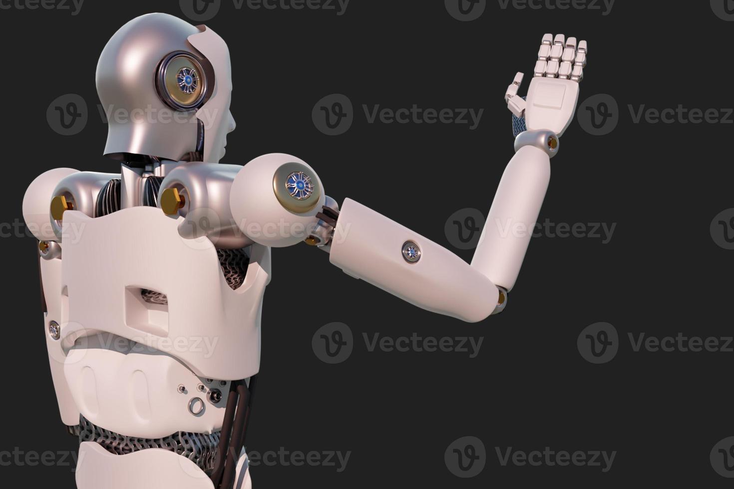 Robot metaverse VR avatar reality game virtual reality of people blockchain technology investment, business lifestyle virtual reality vr world connection cyber avatar metaverse people 2022 3D RENDER photo
