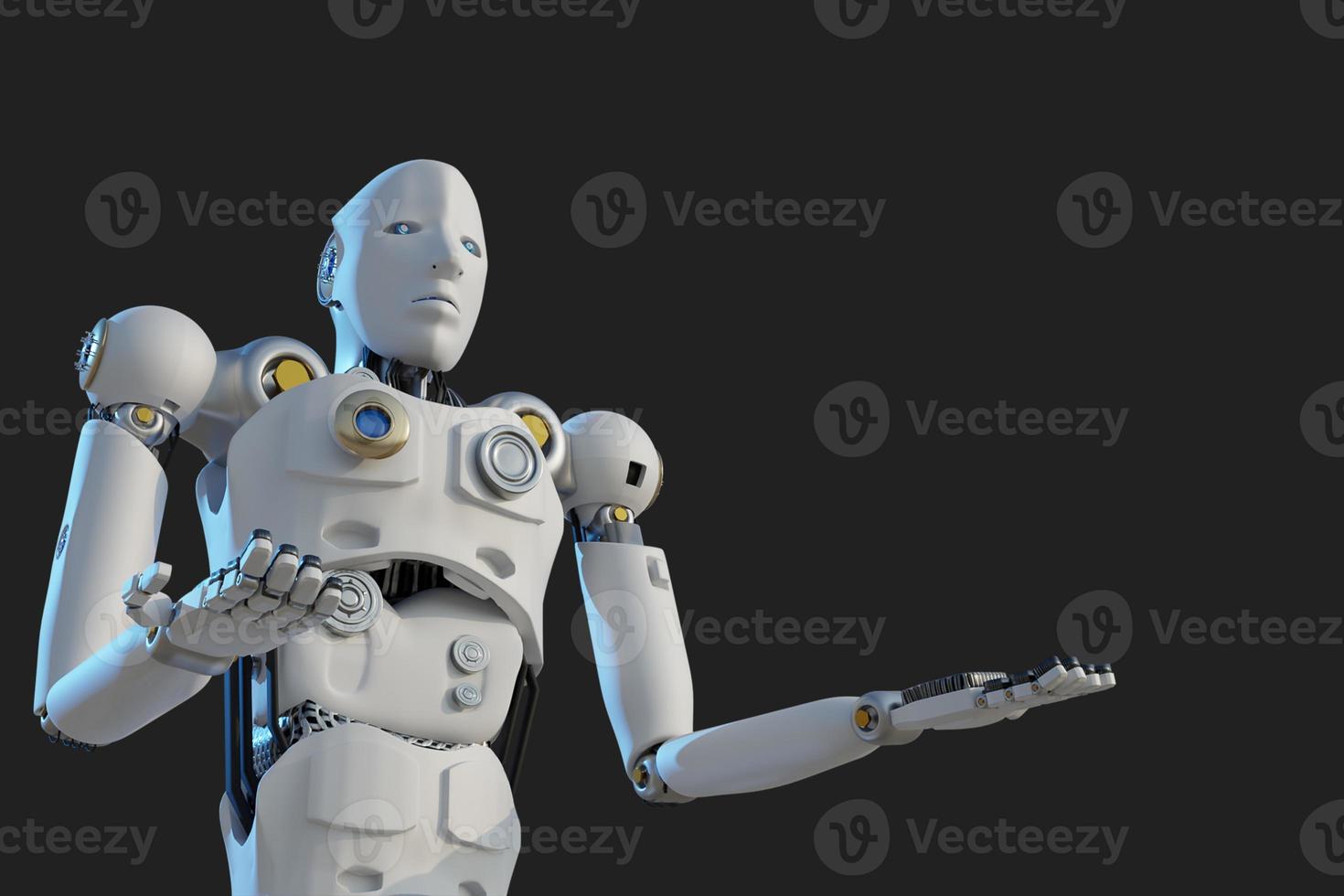 Robot metaverse VR avatar reality game virtual reality of people blockchain technology investment, business lifestyle virtual reality vr world connection cyber avatar metaverse people 2022 3D RENDER photo