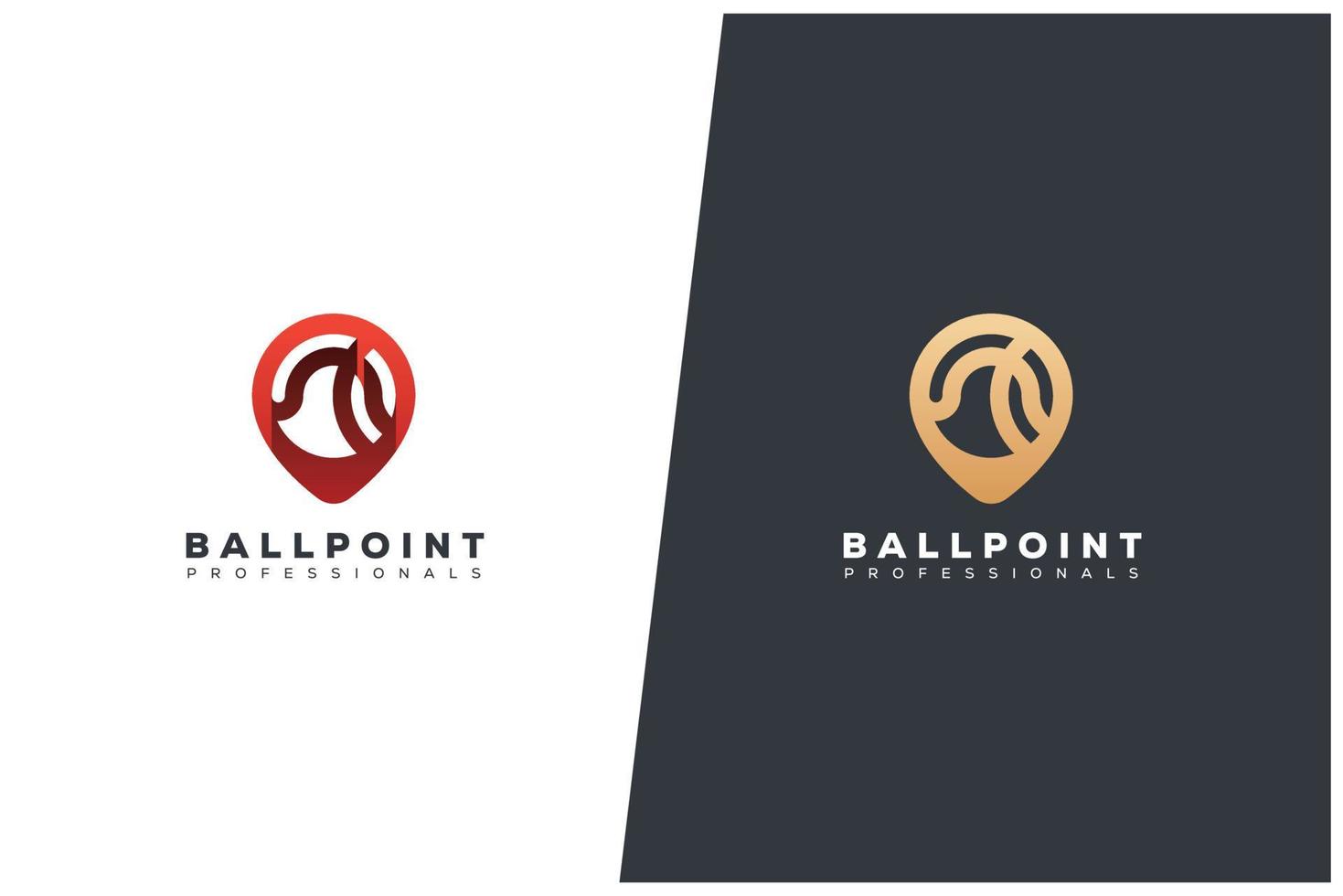Sports Ball Game Vector Logo Concept