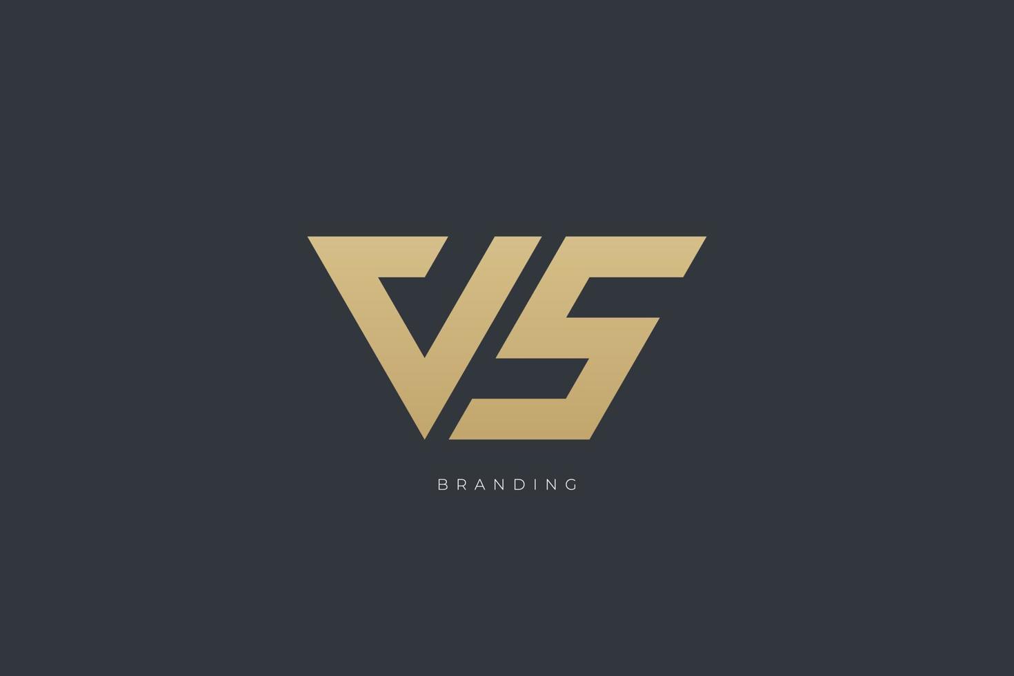 VS Letter V Combination Monogram Logo vector