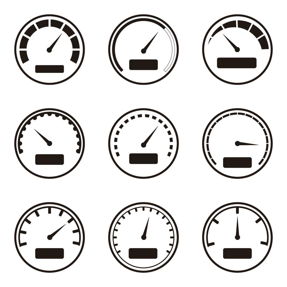 speedometer icon vector. speedometer icon vector illustration