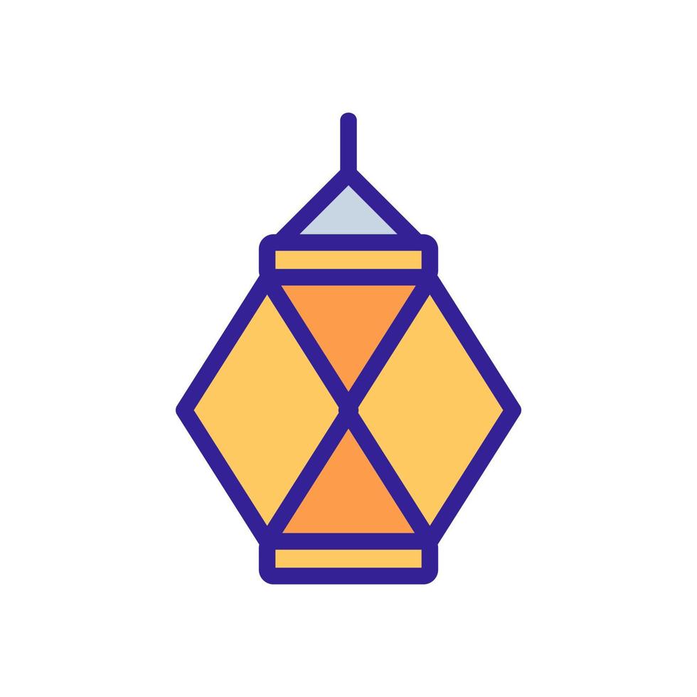 vesak lantern icon vector outline illustration