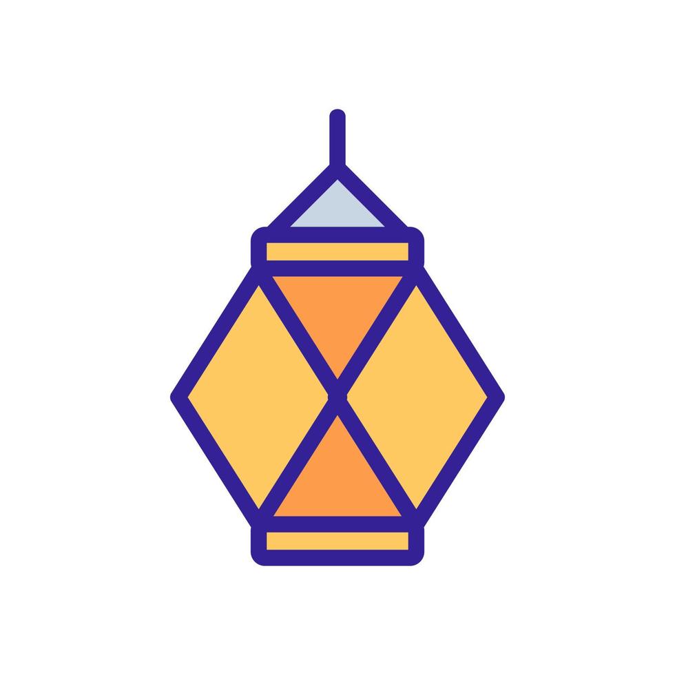 vesak lantern icon vector outline illustration