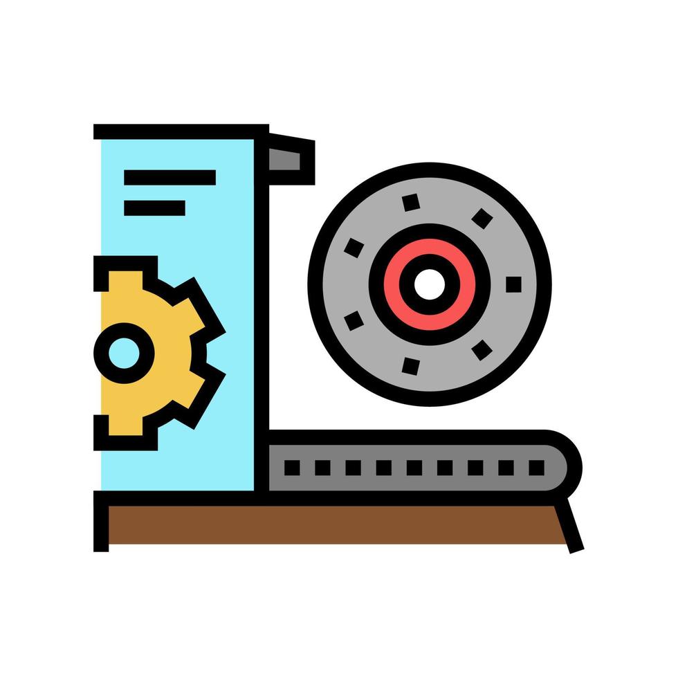 equipment and parts fabrication color icon vector illustration