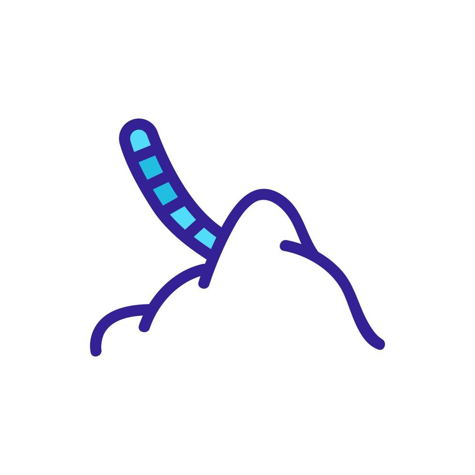 worm compost icon vector. Isolated contour symbol illustration vector
