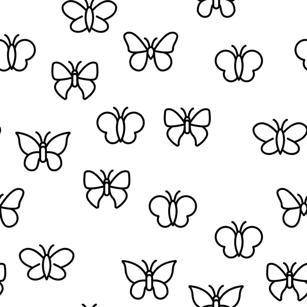 Butterfly Vector Seamless Pattern