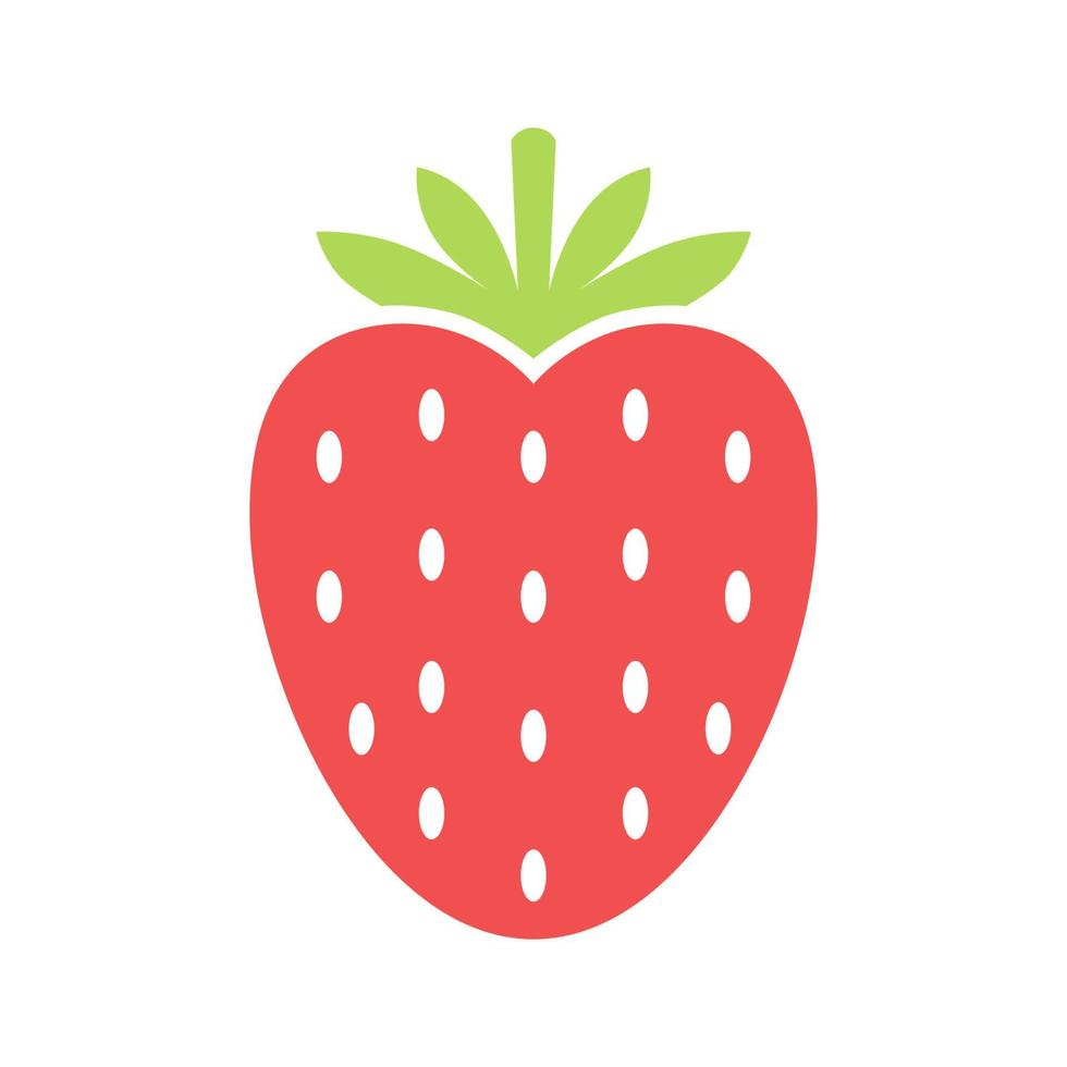 strawberry fruit, flat vector graphic illustration, supermarket, vegetarian, cafe, variety of milk flavors,juice,healthy posters, packaging, printing and others