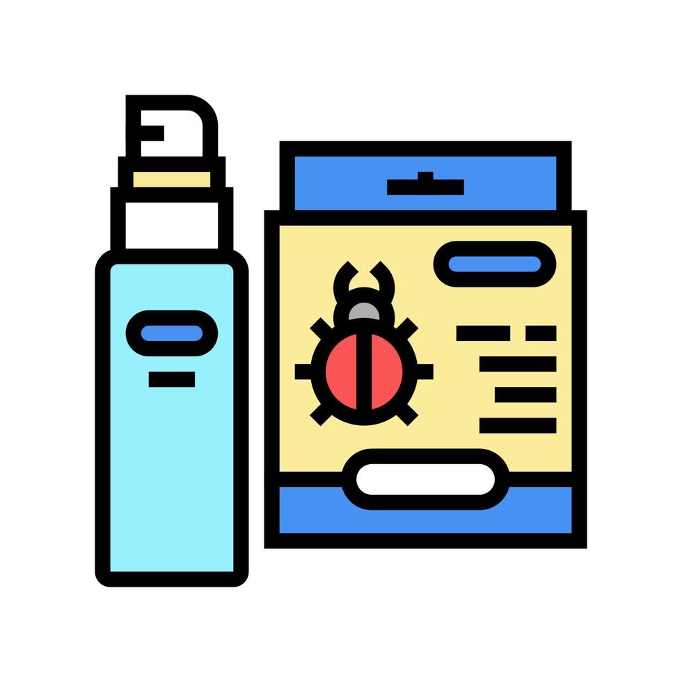 bug spray color icon vector illustration