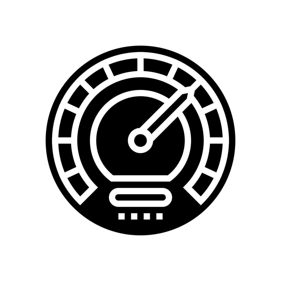 speed optimize glyph icon vector illustration