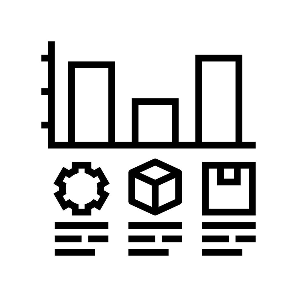 analyzing internet marketing line icon vector illustration