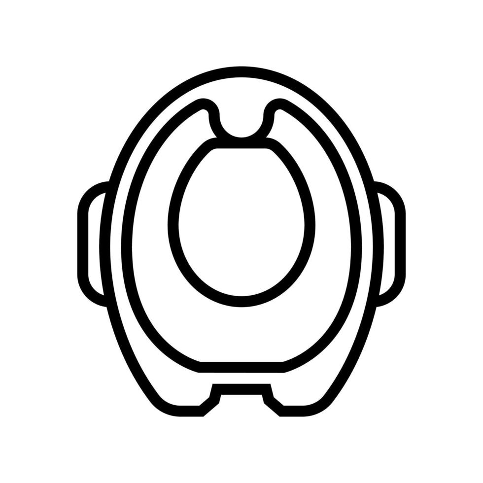 potty training seat line icon vector illustration