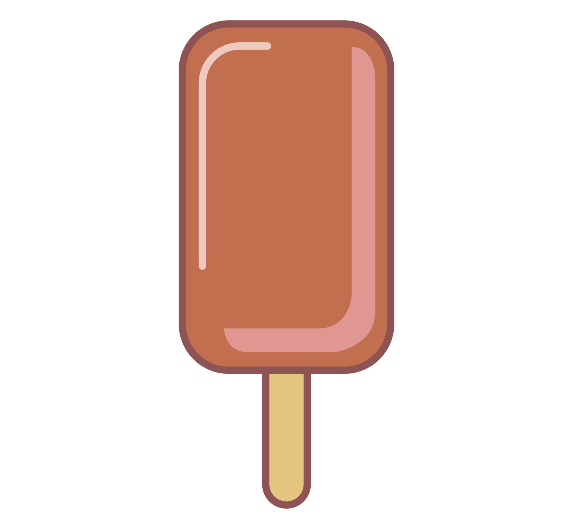 Ice cream illustration. Cute colorful ice cream cartoon illustration ...