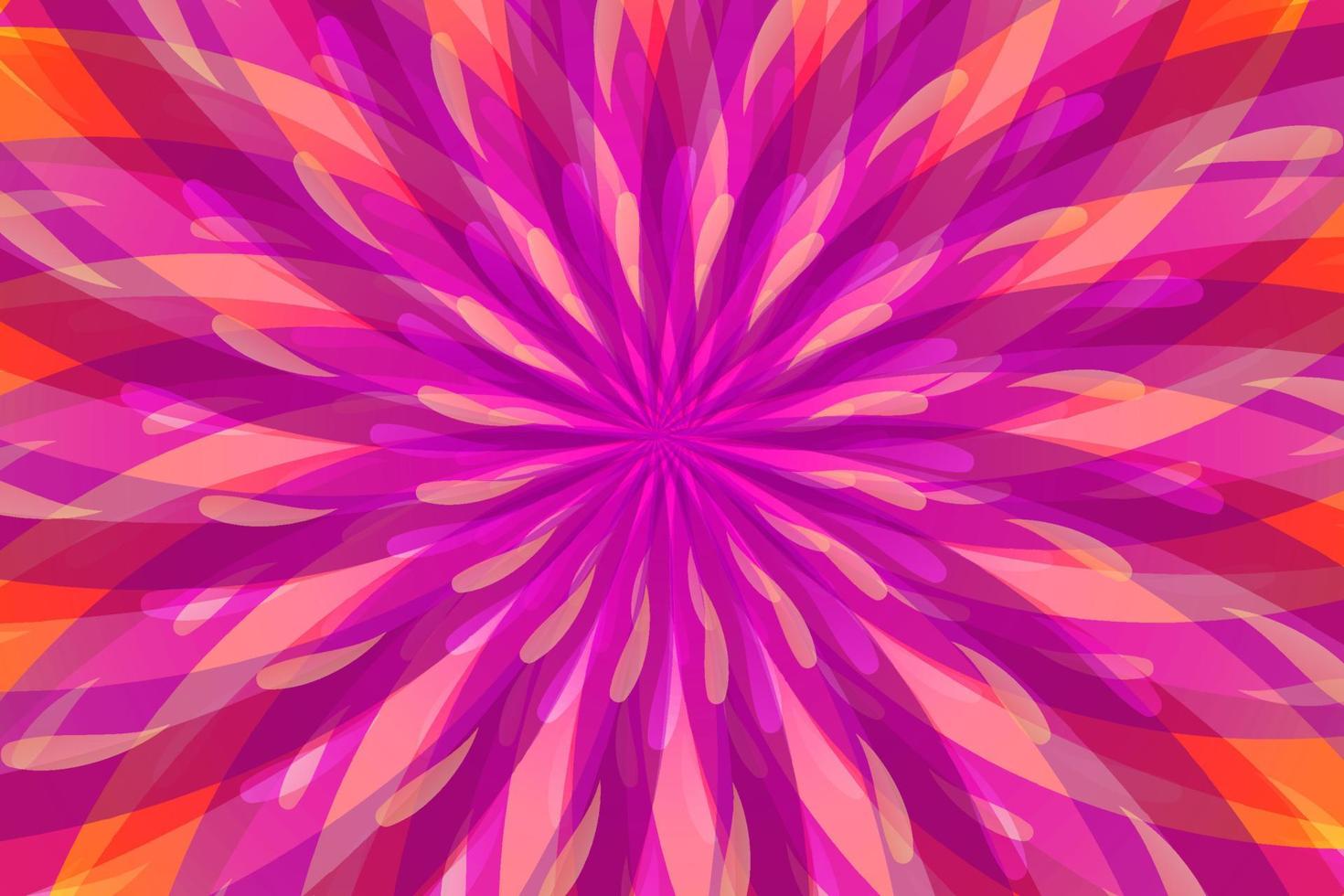 Pink and red mandala flower. Abstract background with colorful mandala flower. vector