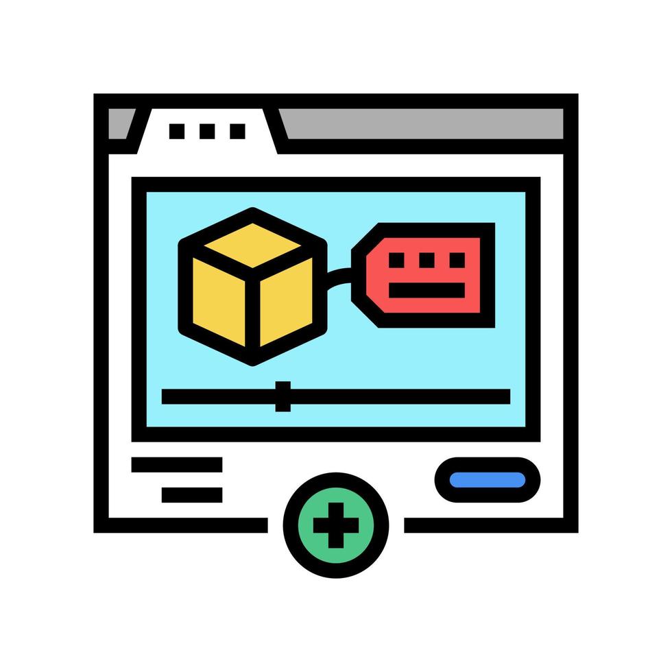 promote product color icon vector illustration