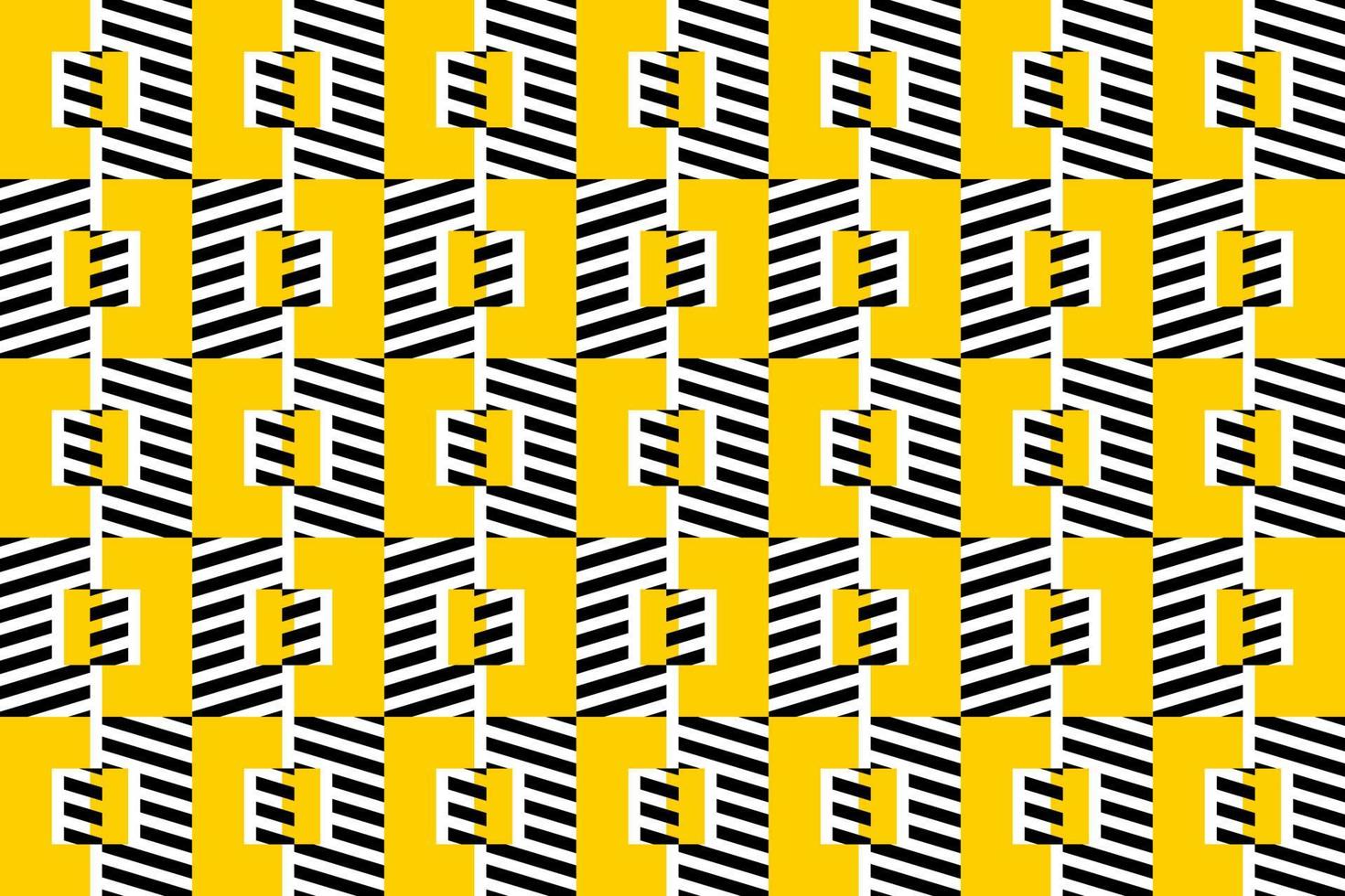 Black and yellow seamless pattern, geometric repeating, modern pattern with contrast colors, yellow an d black. vector