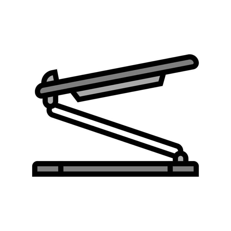 Ilustración de vector de icono de color de soporte de portátil