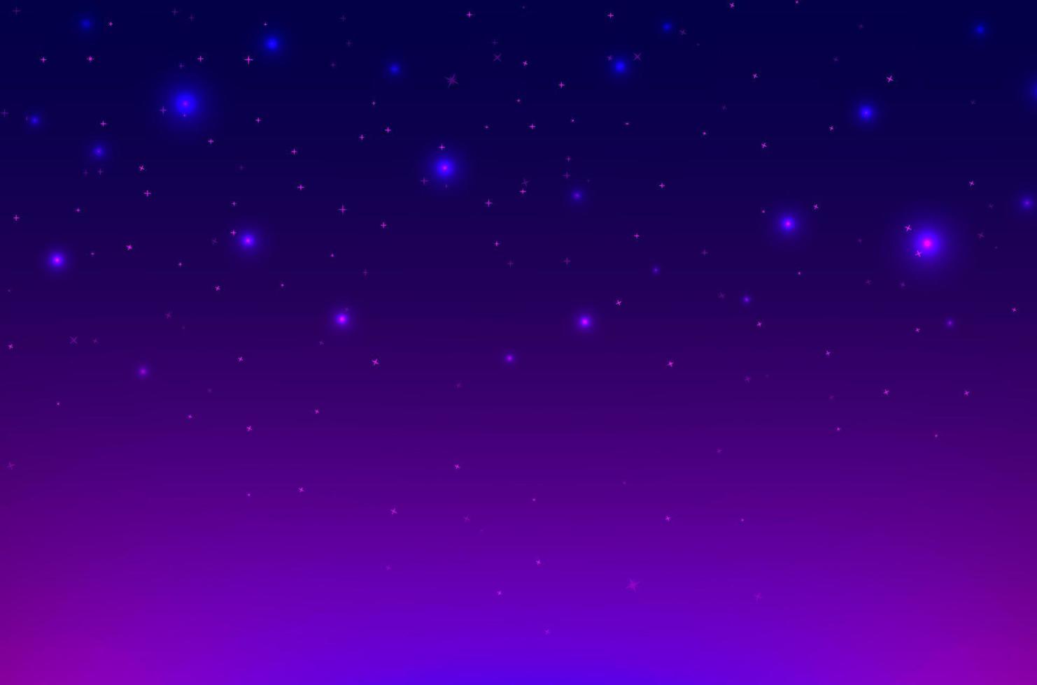 Festive purple bokeh light luminous background vector