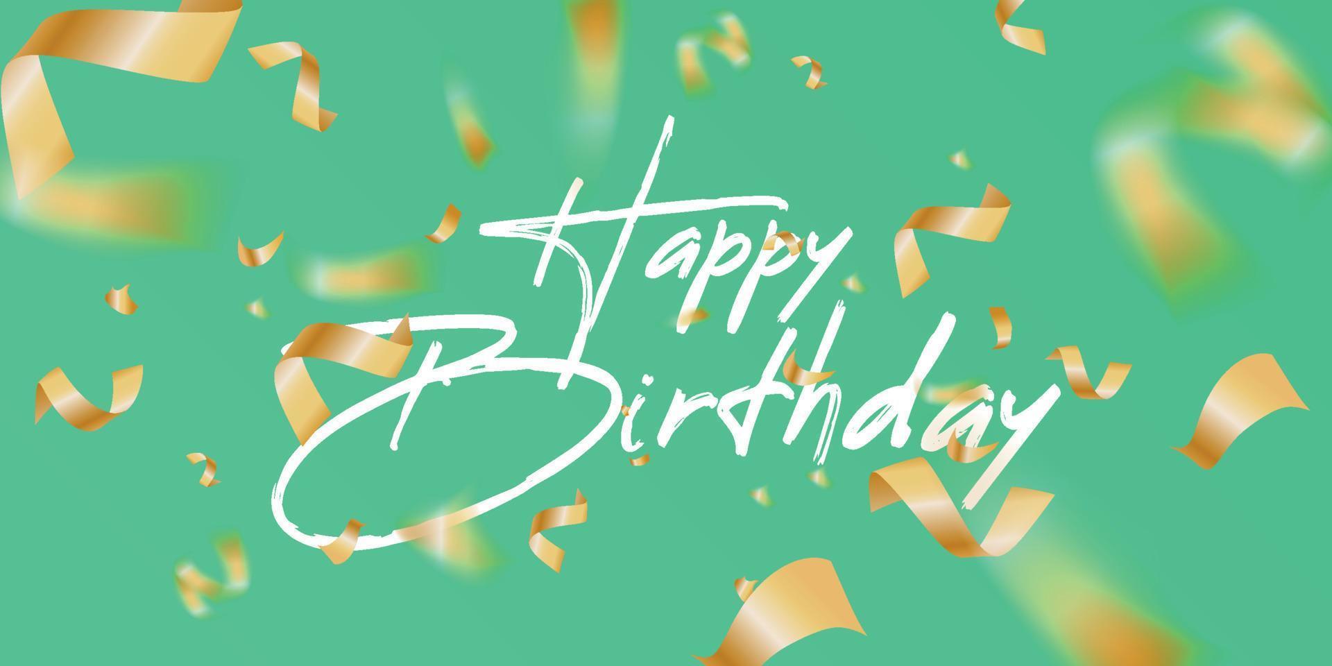 fondo festivo de cumpleaños con confeti vector