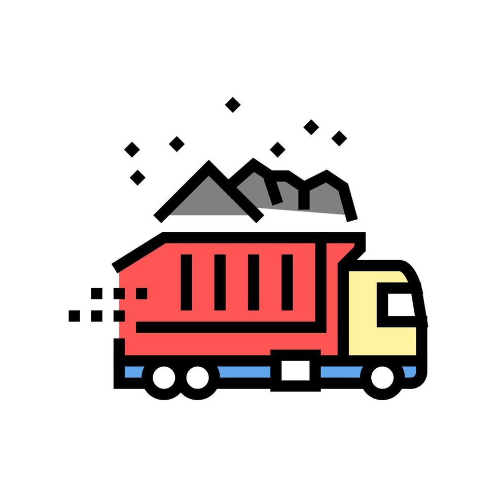 truck delivery color icon vector illustration