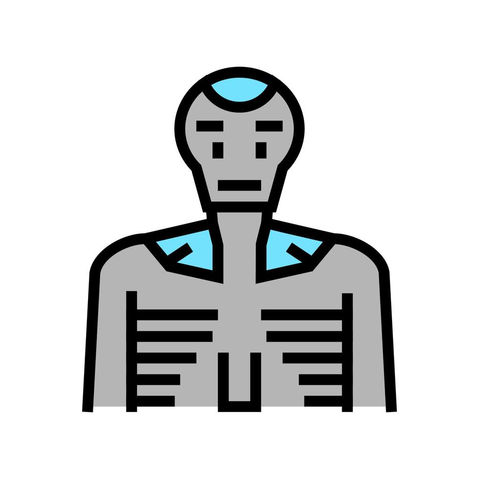 robot machine color icon vector illustration