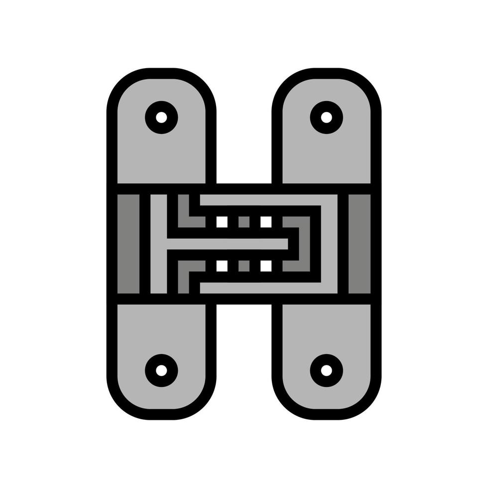 hidden hinges color icon vector illustration