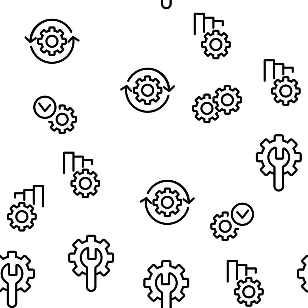 Automation Vector Seamless Pattern