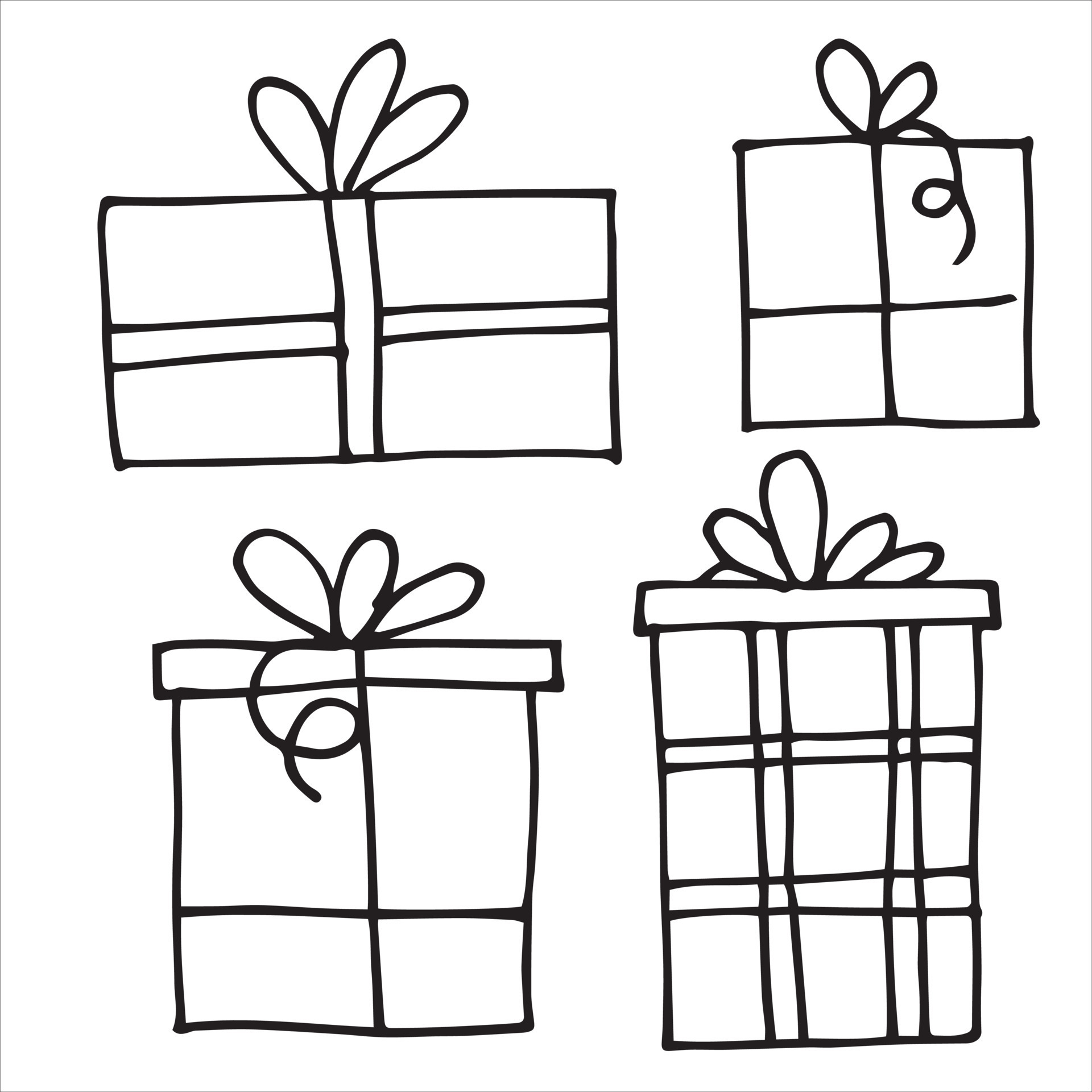 dibujo-vectorial-al-estilo-de-garabato-conjunto-de-regalos-para