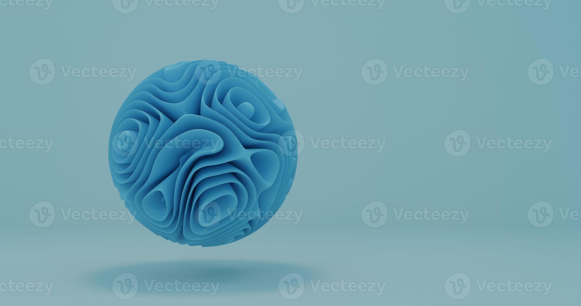 abstract design using 3D ball elements with blue fold texture, 3D rendering, and 4K size photo