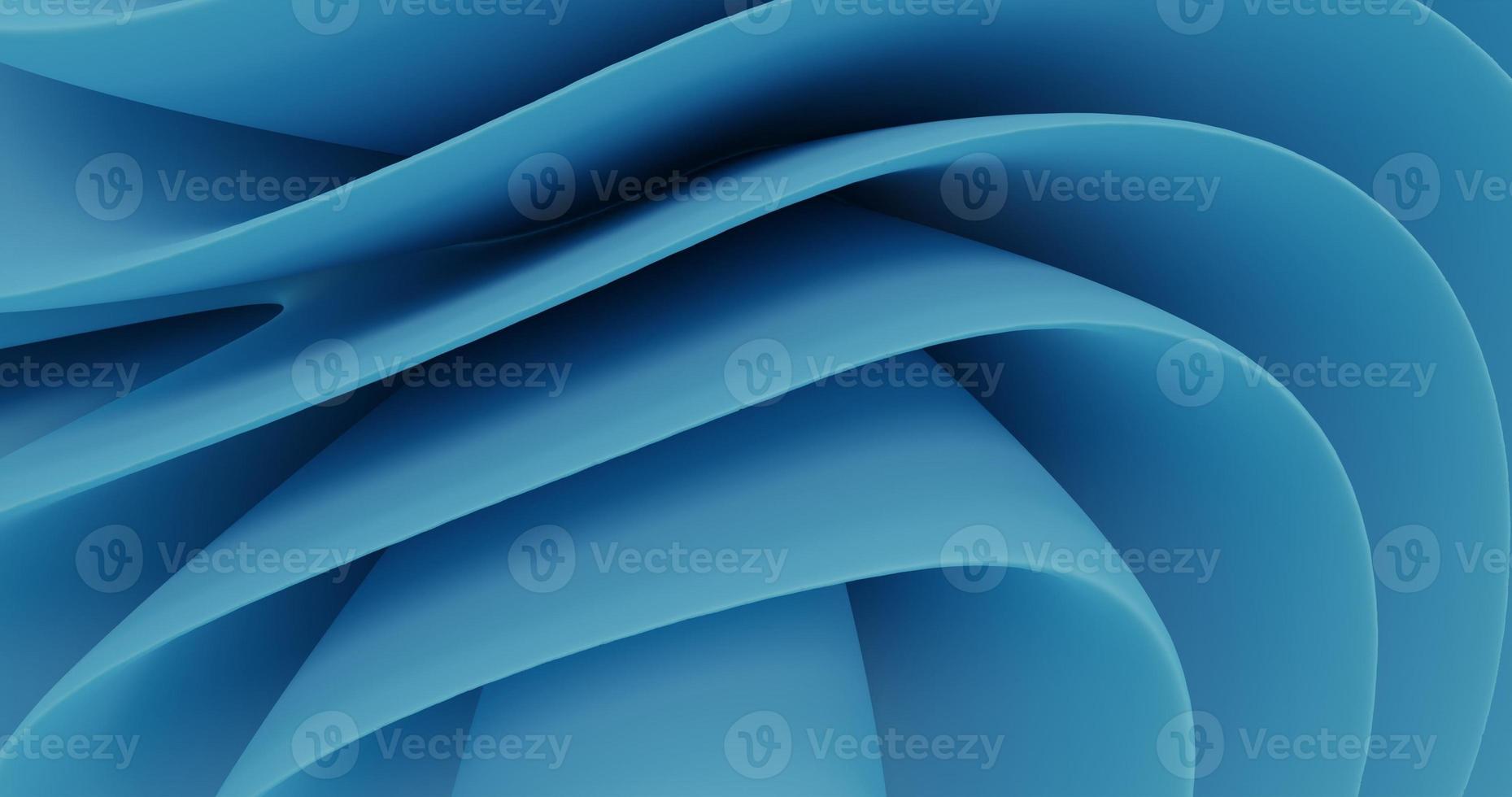 abstract background using a blue gradient color wave pattern which is a 3D rendering photo