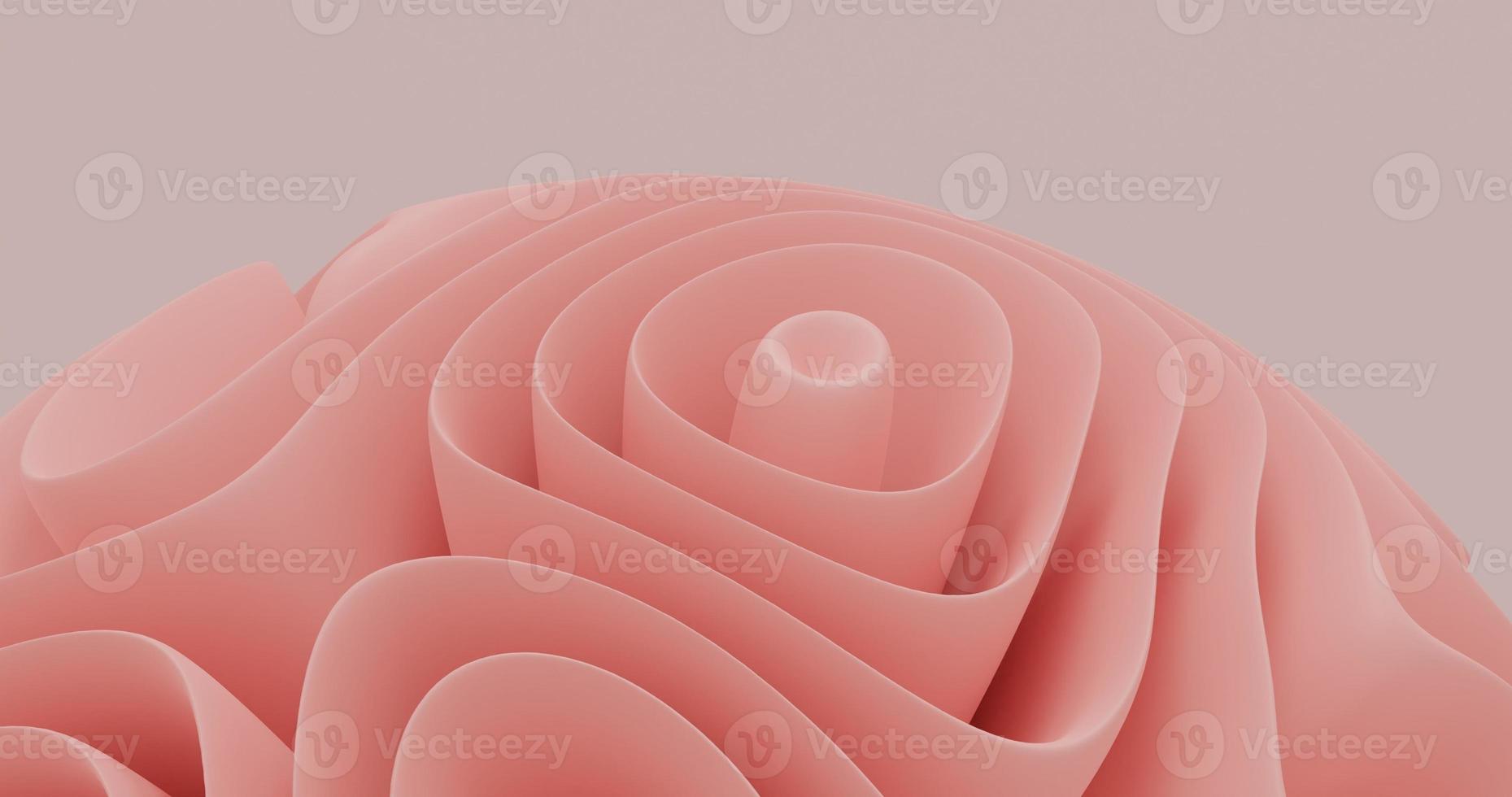 the abstract background uses an object in the lower center that uses a fold pattern resembling a flower with a light brown color, 3d rendering, and 4K size photo