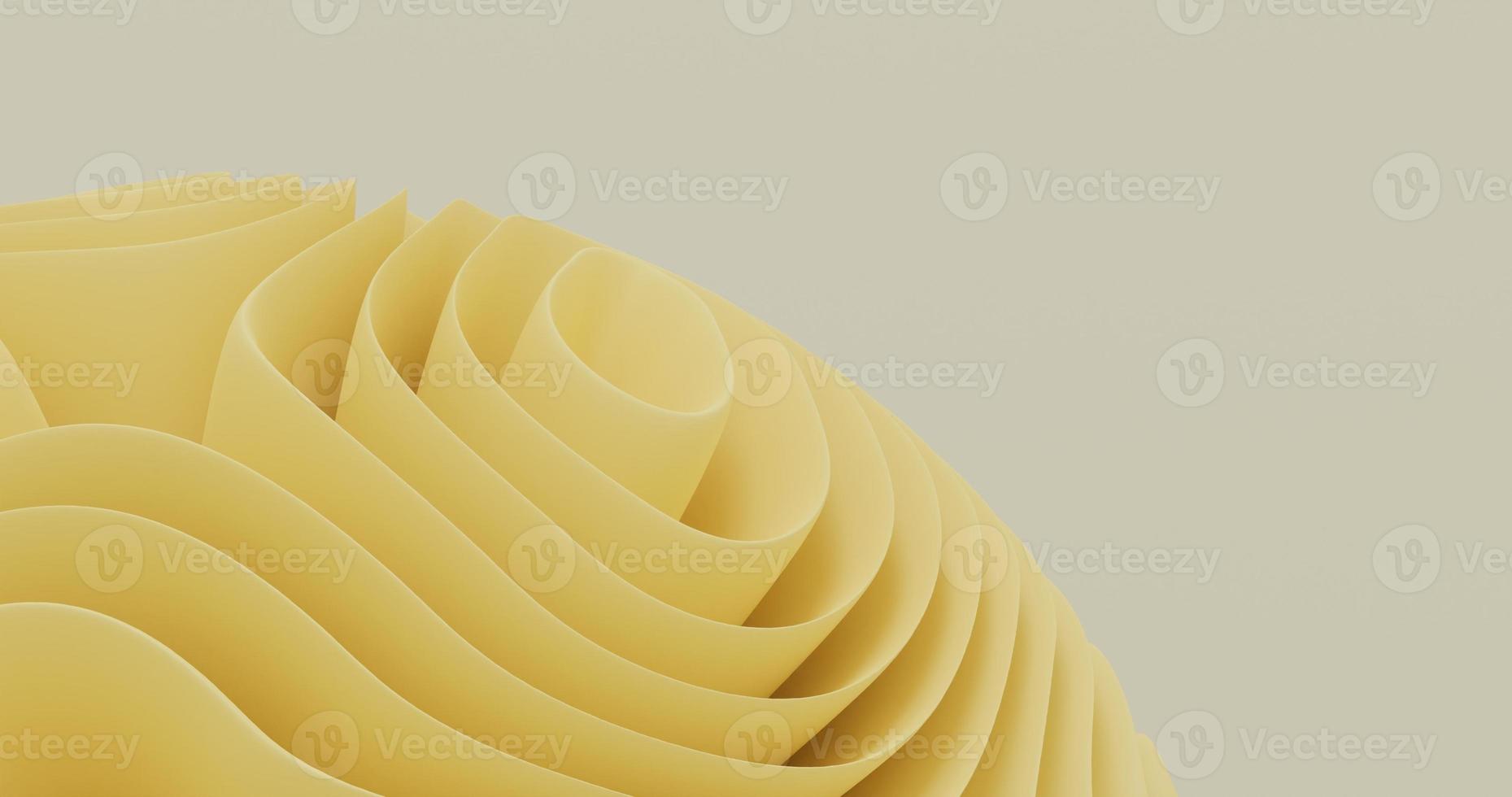 abstract background using objects on the bottom left using a fold pattern like light yellow flowers, 3d rendering and 4K size photo
