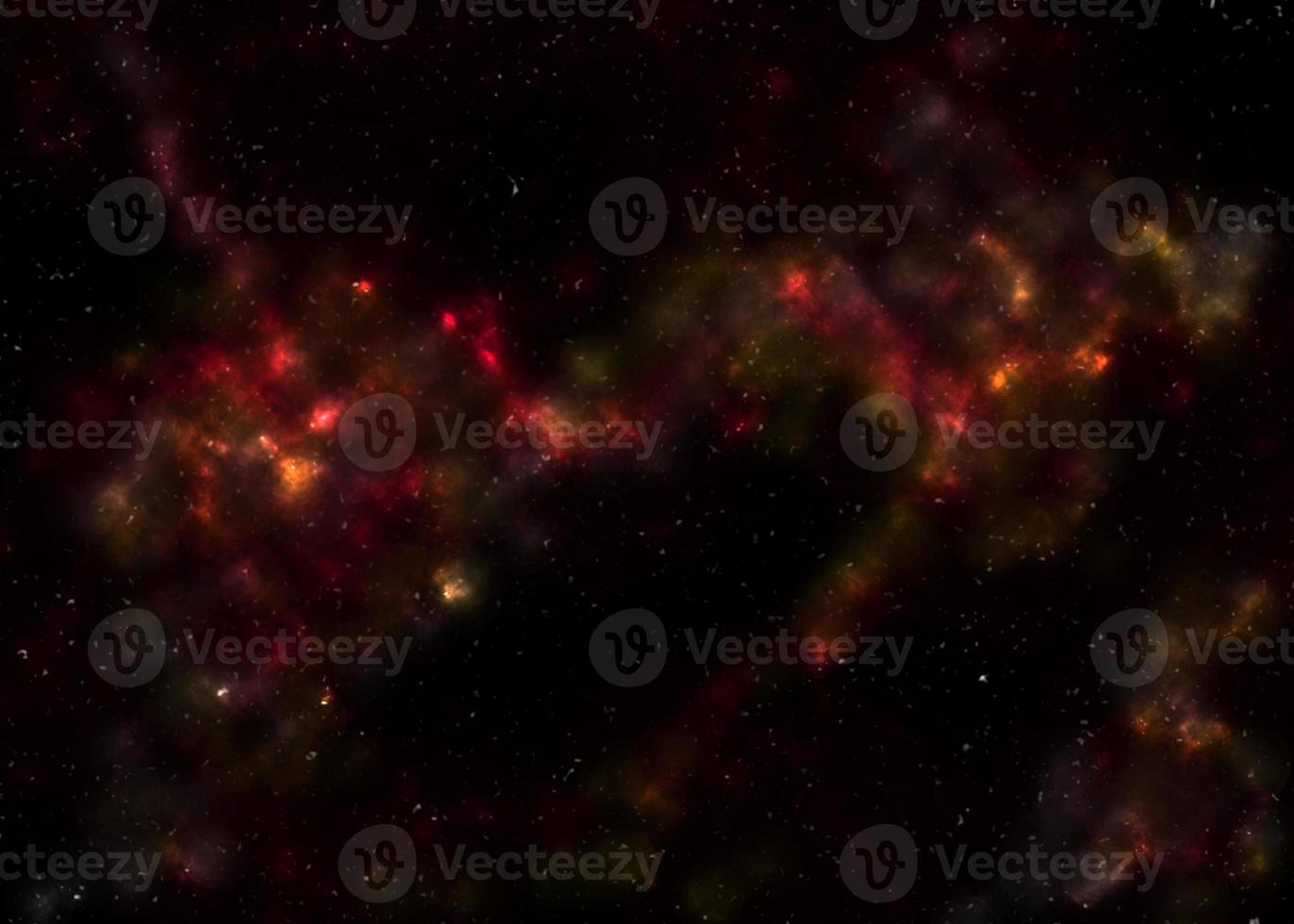 Abstract background design using a space or nebula pattern with a dominant black background color and a few yellow elements photo