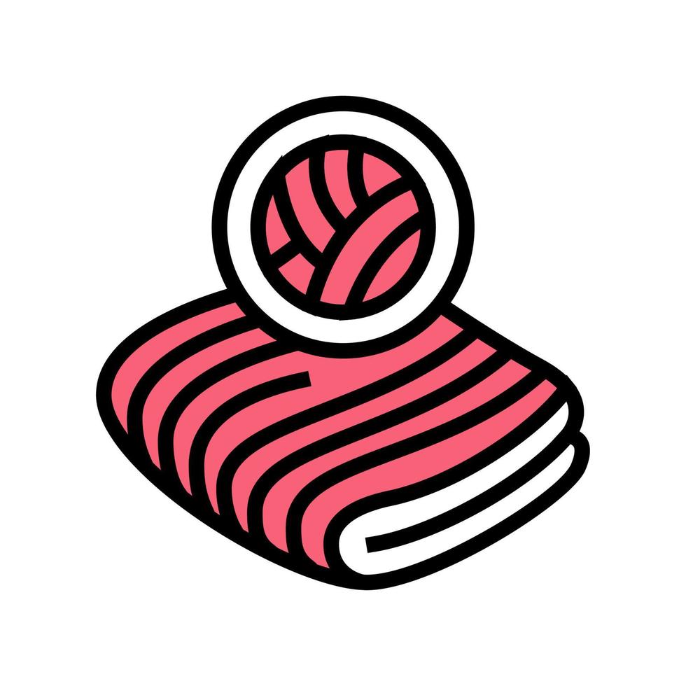 velvet fabric color icon vector illustration