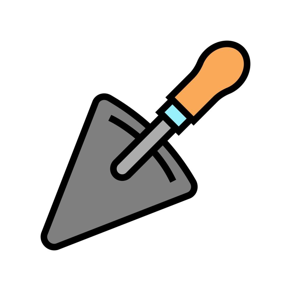 spatula tool color icon vector illustration