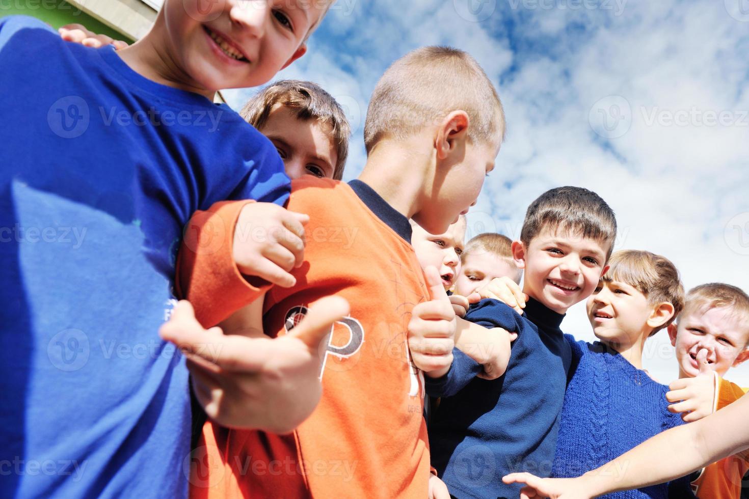 preschool  kids outdoor have fun photo