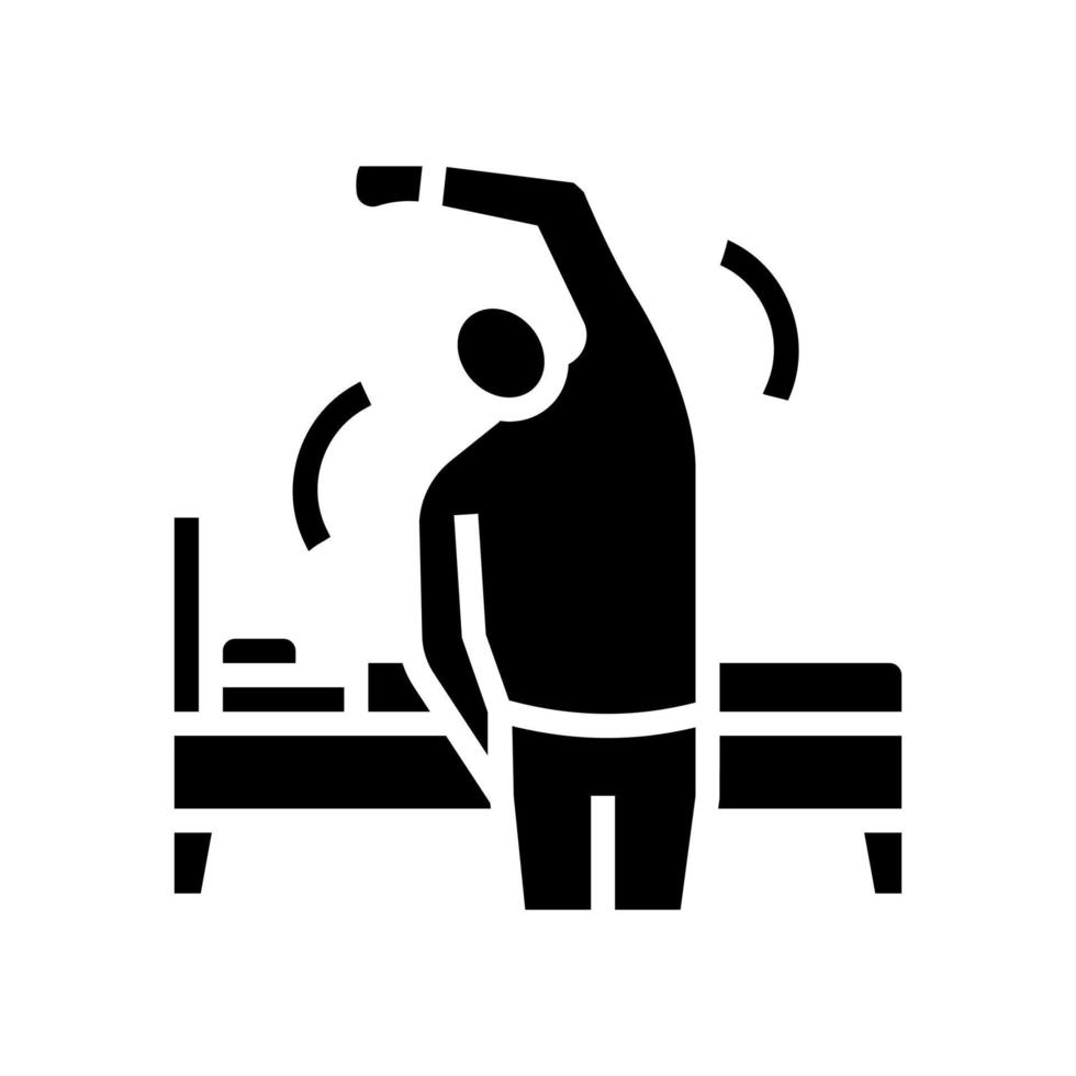 relaxation techniques glyph icon vector illustration