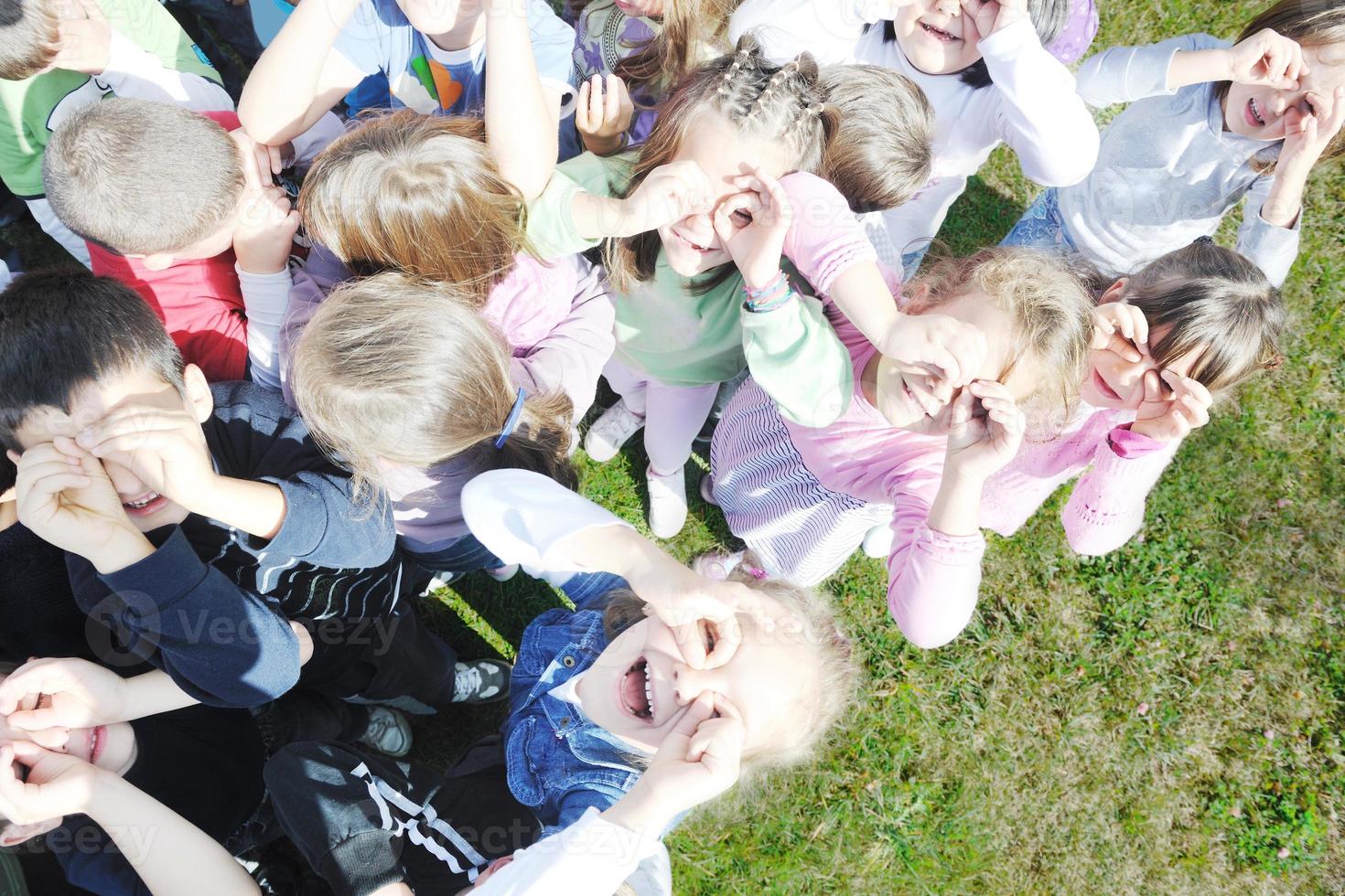 preschool  kids outdoor have fun photo