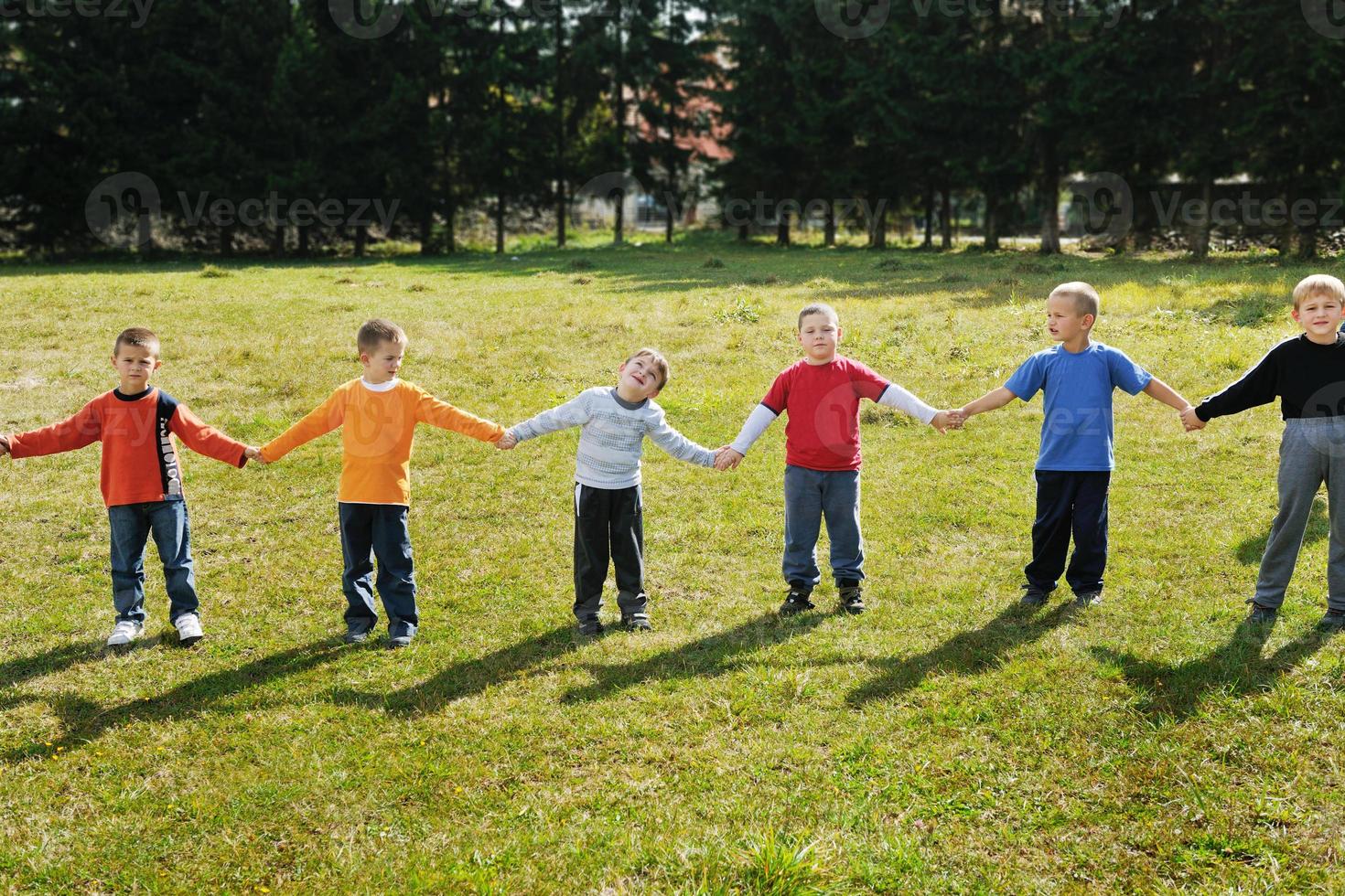 preschool  kids outdoor have fun photo