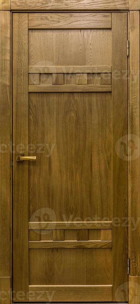 wooden doors in dark style color for modern loft interior and condo apartments flat photo