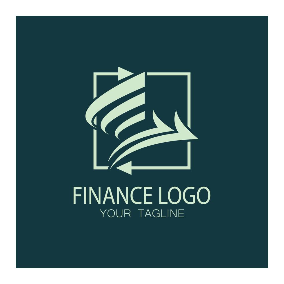 negocio finanzas y marketing logo vector ilustración plantilla icono diseño contabilidad financiera logo con moderno vector concepto