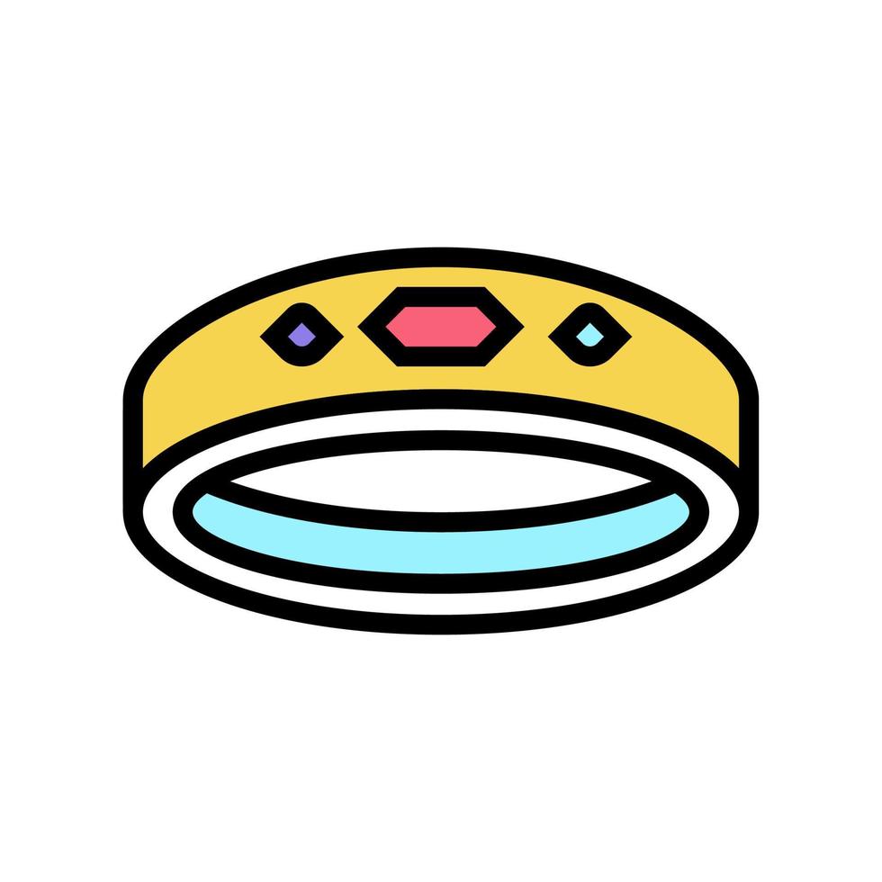 rings jewellery color icon vector illustration